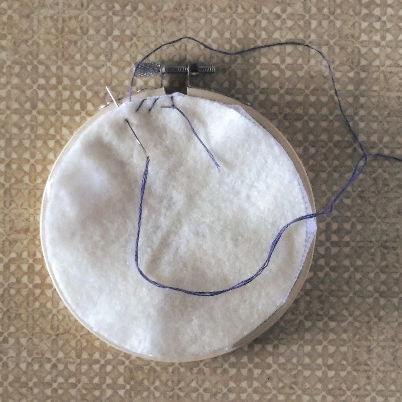 Embroidery mounting - sewing hoop - part 10